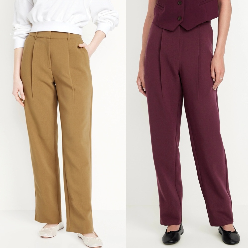 Extra High-Waisted Taylor Wide-Leg Trousers (SMALL - TALL)